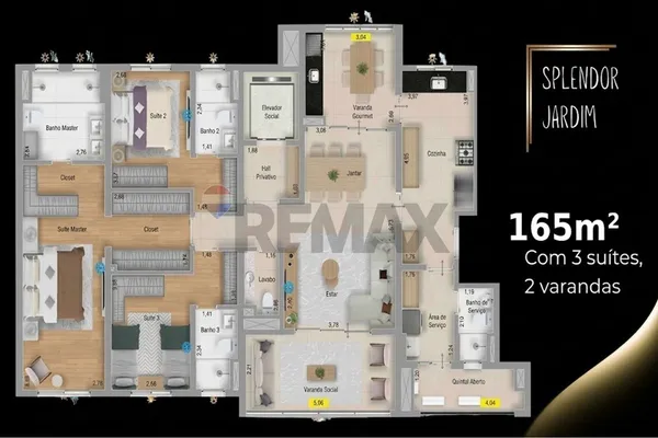 Apartamento à venda com 3 quartos, 165m² - Jardim,Santo André 