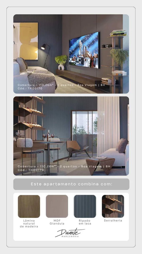 Cobertura à venda com 2 quartos, 86,68m² - Boa Viagem,Belo Horizonte