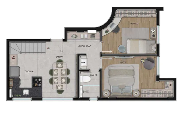 Cobertura à venda com 2 quartos, 75,07m² - Boa Viagem,Belo Horizonte