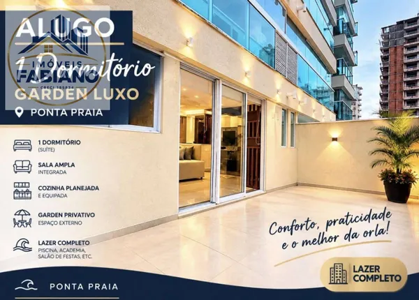 Apartamento para alugar com 1 quarto, 49m² - Ponta Praia,