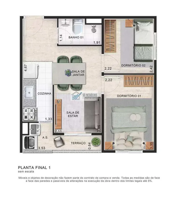 Apartamento à venda com 2 quartos - Jardim Monte Kemel,São Paulo
