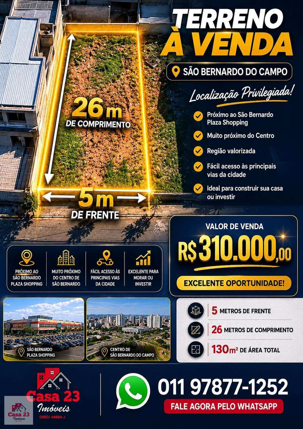 Terreno à venda - Santa Terezinha,São Bernardo do Campo