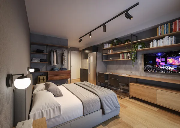 Apartamento Garden à venda com 1 quarto, 24.4m² - Santa Cecília,São Paulo
