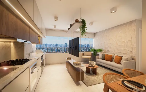 Apartamento à venda com 2 quartos, 40.66m² - Brooklin Novo,São Paulo