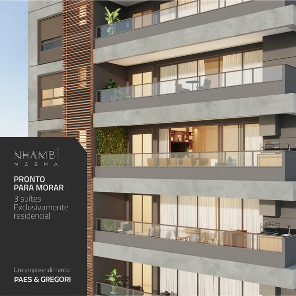 Apartamento à venda com 3 quartos, 111.22m² - Moema,São Paulo